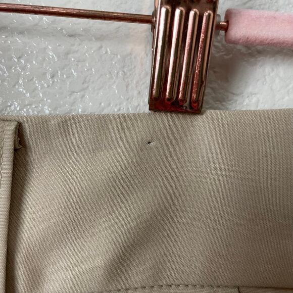 Lauren Ralph Lauren Pants Womens Size 10 Tan Pleated Straight Leg Ankle Preppy - Picture 11 of 12
